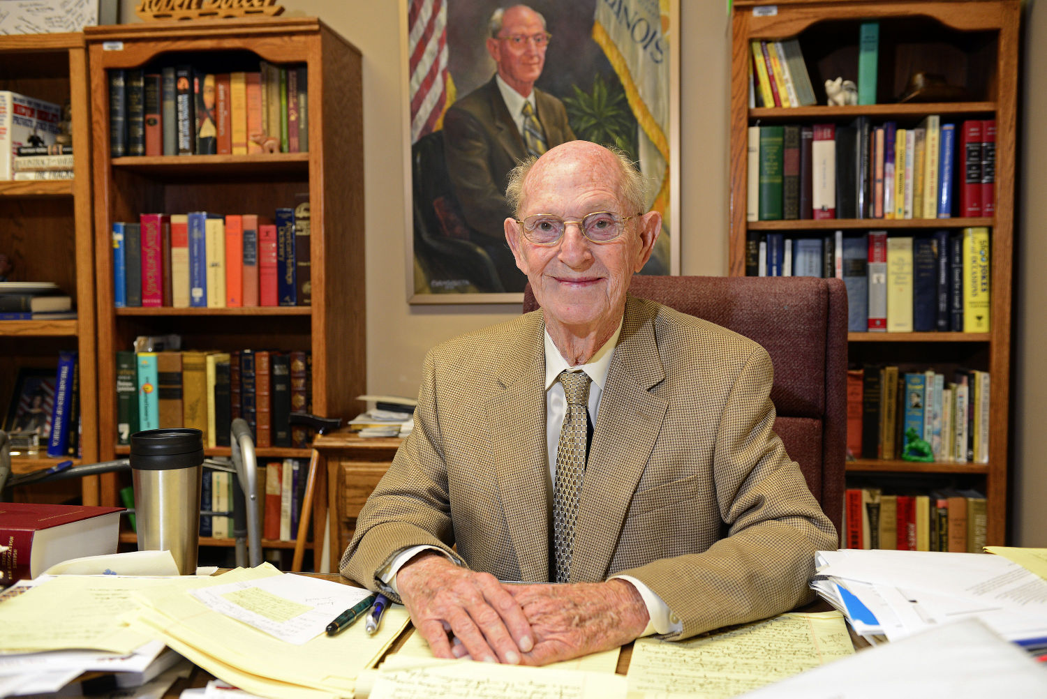 90. In his retirement, Butler said he planned to continue his hobbies of reading and writing. "I enjoy putting pen to paper on some occasion," he said.